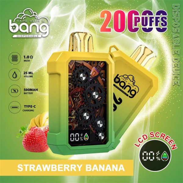 Wholesale Bang 20000 Puff 20k Puffs Gear Style Disposable Vape Mod With LCD Screen E-Cigarette