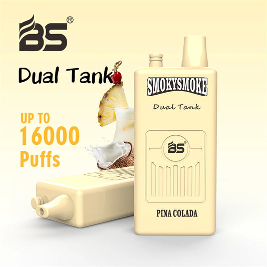 Breze Stiik Bs Smokysmoke 16000 Puffs Puff 16k With 650mah 18ml Dual Tank Disposable Vape