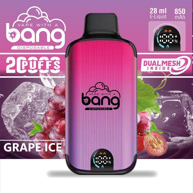 Genuine Hot Sell Bang Disposable Vape Original Randm Tornado Digital Smart Screen 20000Puffs