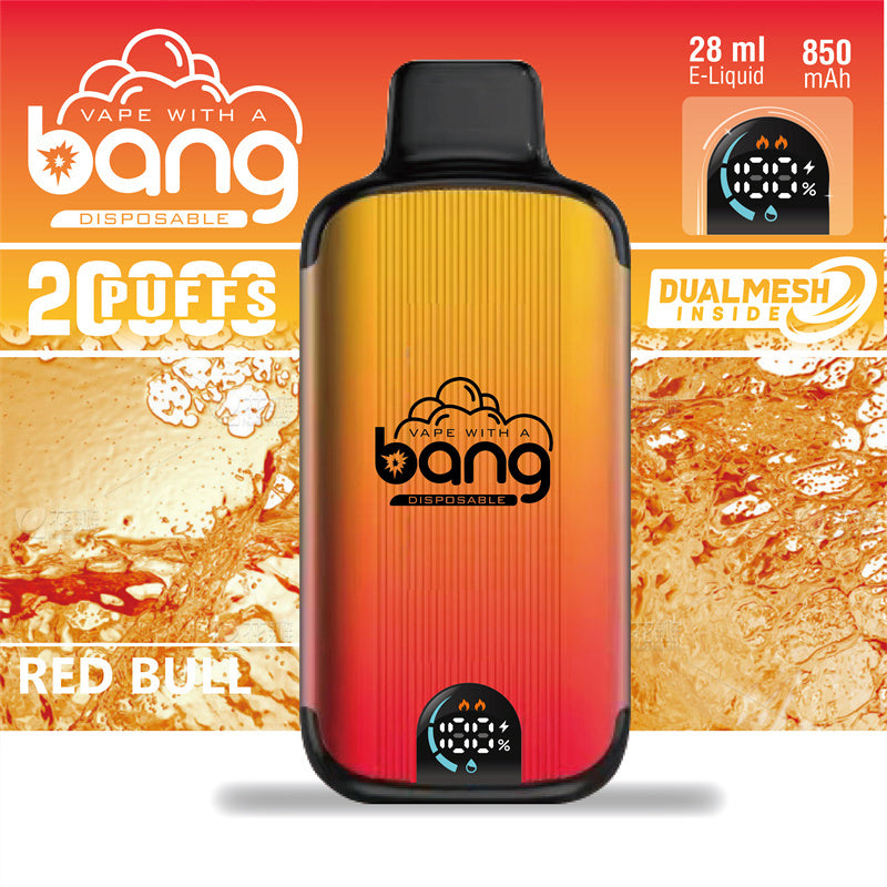 Genuine Hot Sell Bang Disposable Vape Original Randm Tornado Digital Smart Screen 20000Puffs