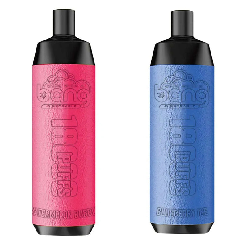 Bang Crown Bar 18000 Puffs E Cigarette Leather 18k Puff Bar Shisha Pro Max Dtl Disposable Vape-650mAh Battery, 20ml E-liquid, Multiple Nicotine 12 Flavors