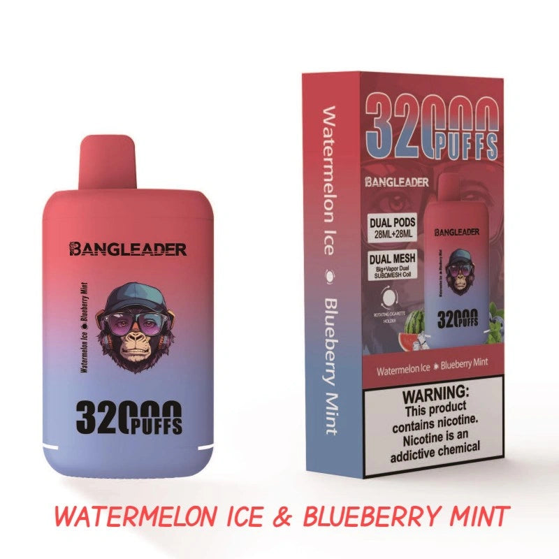 BANGLEADER 32000 PUFFS DUAL FLAVORS Vape Good Sale Discount Price-650mAh Battery, 28ml E-liquid, Multiple Nicotine 12 Flavors