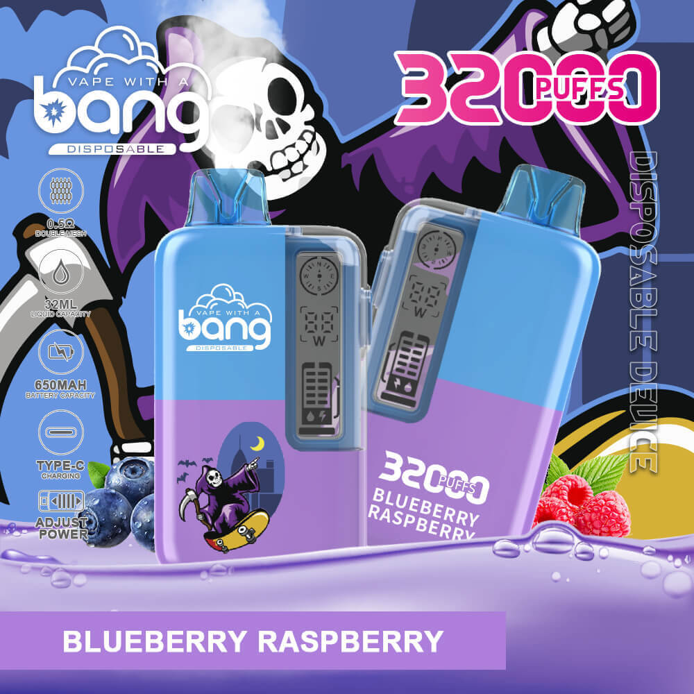 Bang 32000 PUFF Disposable Vape In Sales-850mAh Battery, 36ml E-liquid, Multiple Nicotine 12 Flavors