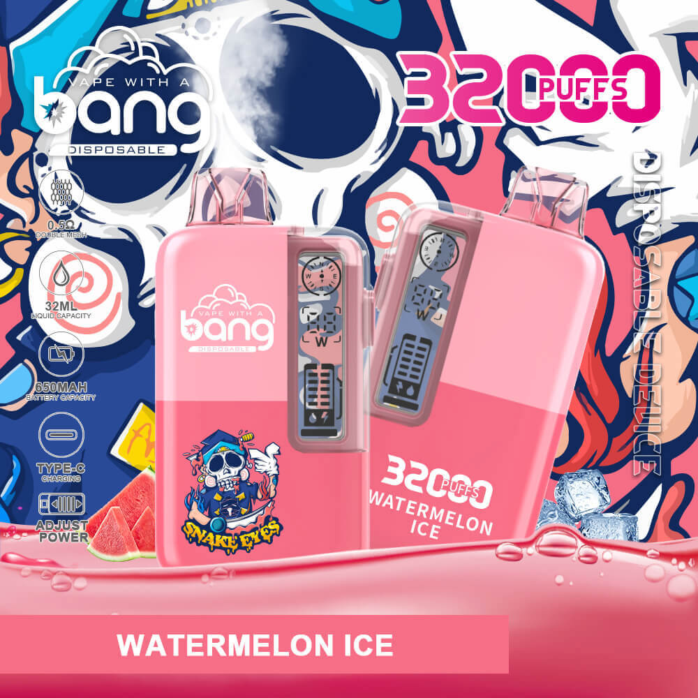 Bang 32000 PUFF Disposable Vape In Sales-850mAh Battery, 36ml E-liquid, Multiple Nicotine 12 Flavors