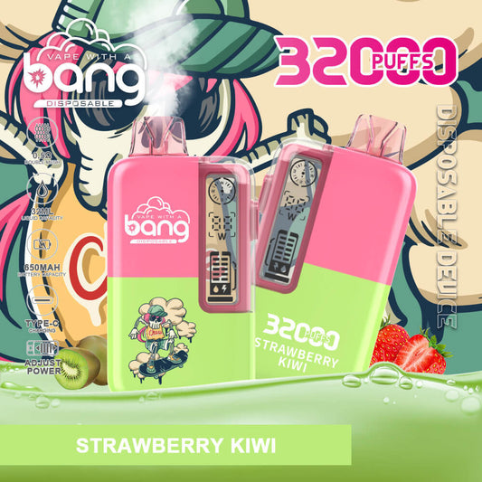 Bang 32000 PUFF Disposable Vape In Sales-850mAh Battery, 36ml E-liquid, Multiple Nicotine 12 Flavors