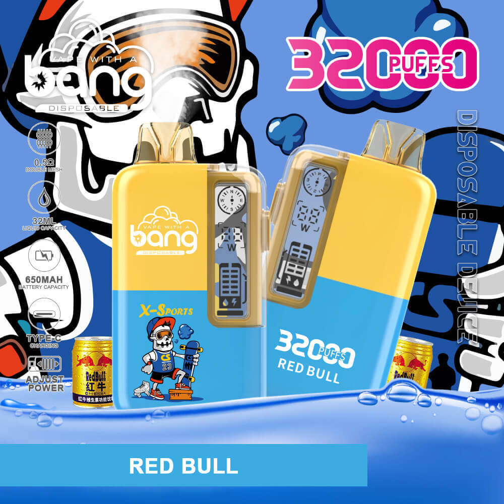 Bang 32000 PUFF Disposable Vape In Sales-850mAh Battery, 36ml E-liquid, Multiple Nicotine 12 Flavors