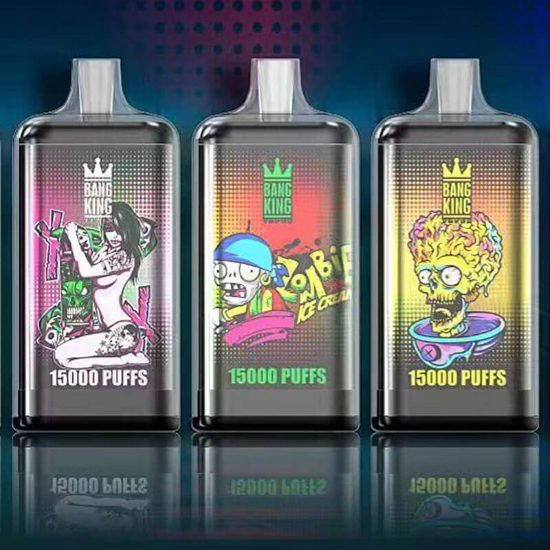 Bang King 15000 Puffs Disposable Vape Wholesale-850mAh Battery, 40ml E-liquid, Multiple Nicotine 12 Flavors