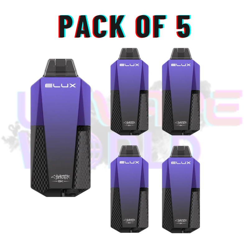 Blue Sour Raspberry Elux CyberOver 6000 Puff 6K Pod Vape Kit