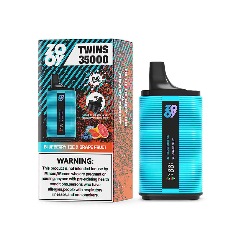 ZOOY TWINS 35000 35K Puffs Dual Flavors Disposable Vape with Digital Screen