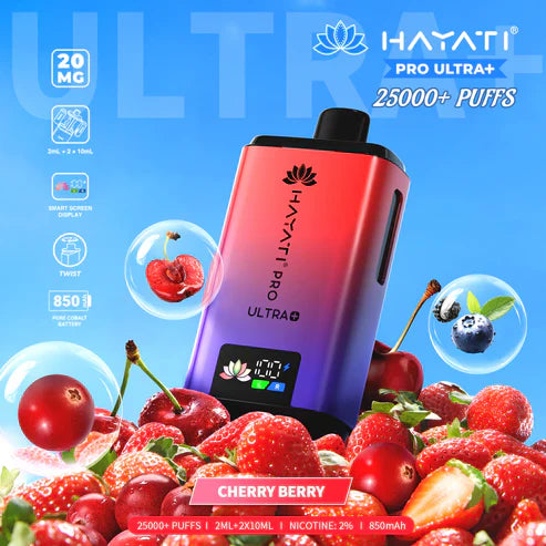 Hayati Pro Ultra Plus 25000 Puffs Disposable Vape (Box of 10)