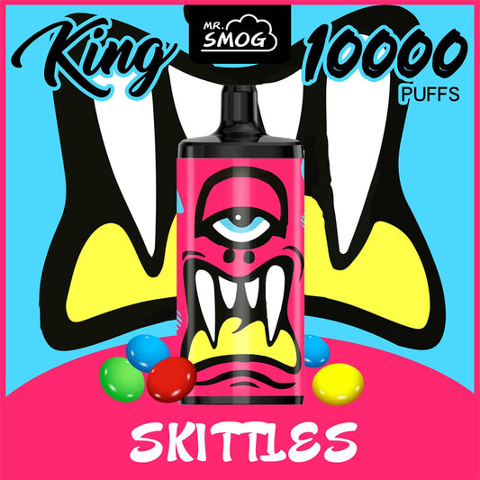 10000 Puffs Disposable Vape - Dual Mesh Coil, 20ml, 10 Flavors