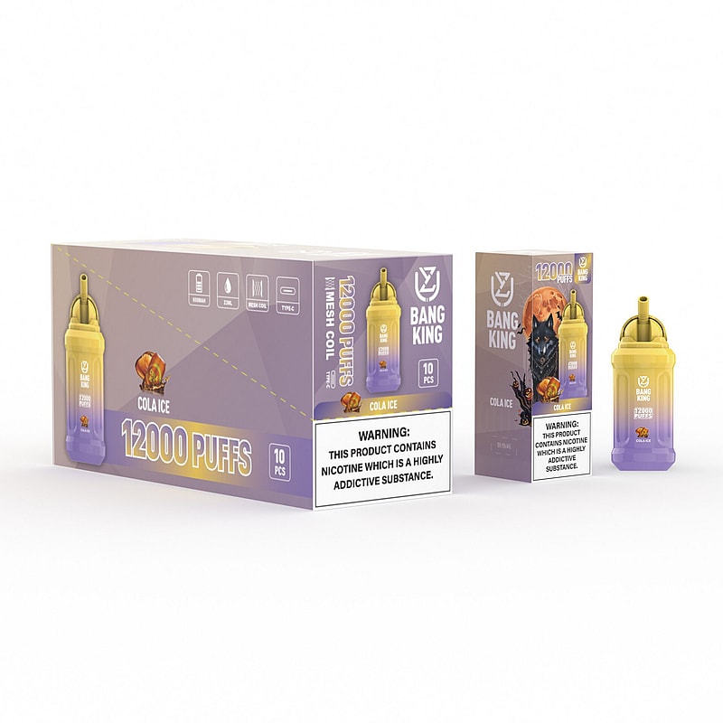 UZY Bang King 12000 Puffs 0% 2% 3% 5% Nicotine Rechargeable Disposable Pod