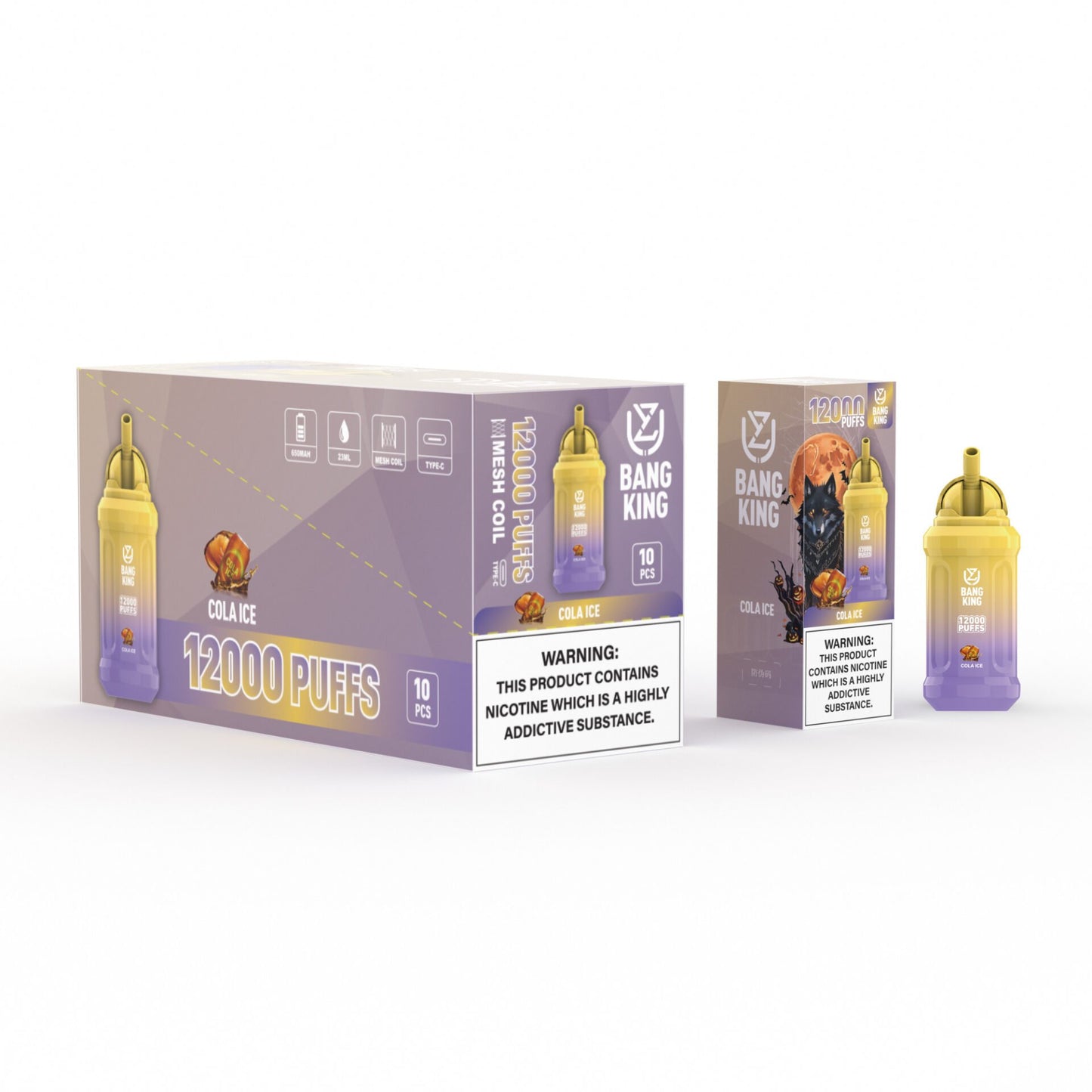 UZY Bang King 12000 Puffs 0% 2% 3% 5% Nicotine Rechargeable Disposable Pod