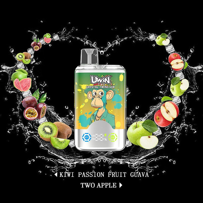 Uwin Crystal Twins 40000 Puffs Dual Flavors Disposable Vape –Ultimate Vaping Experience