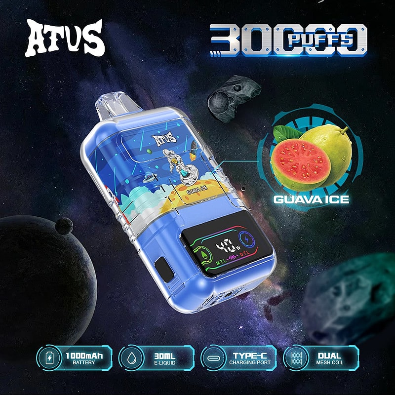 ATVS 30000 Puffs :DTL/MTL Disposable Vape with Adjustable Airflow