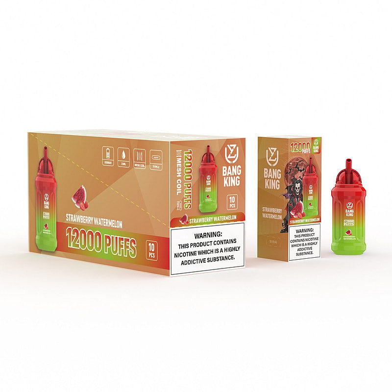 UZY Bang King 12000 Puffs 0% 2% 3% 5% Nicotine Rechargeable Disposable Pod