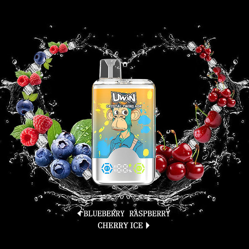 Uwin Twins Crystal 40k Disposable Vape Top Sale-850mAh battery, 30ml E-liquid, Multiple Nicotine 10 Flavors