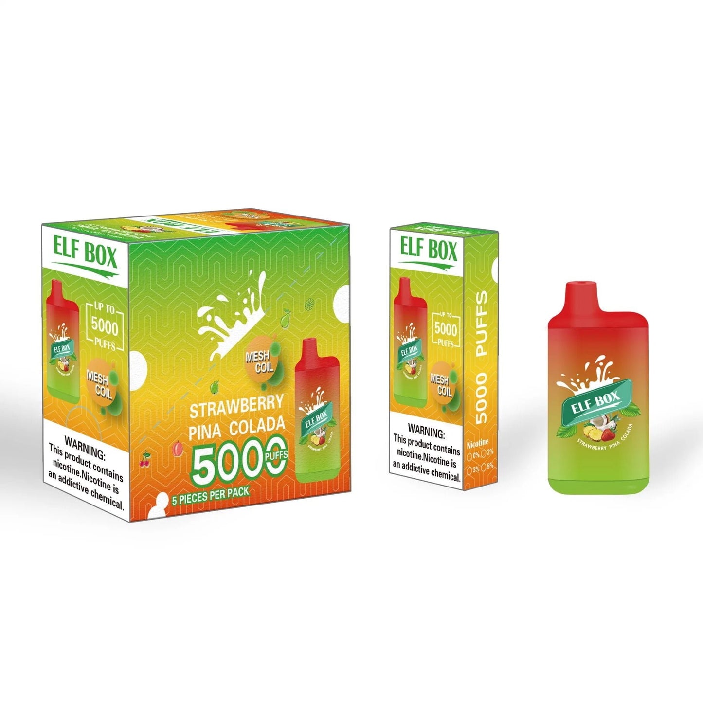 ELF BOX 5000 Disposable Vape 5000 Puffs Authentic E Cigarette Pen