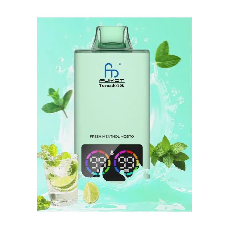 Fumot Tornado 35k Disposable Vape Fumot  Vape With Digital  20 flavor Display