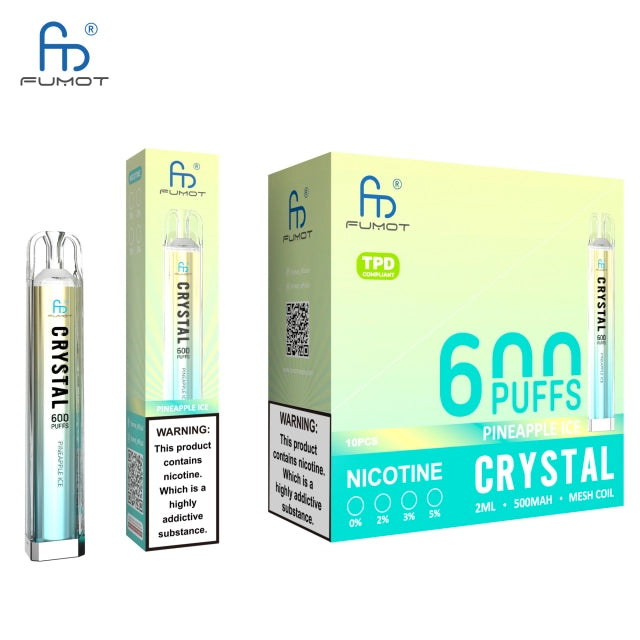 RandM FUMOT ORIGINAL RANDM CRYSTAL 600 Puffs Disposable Vape Wholesale