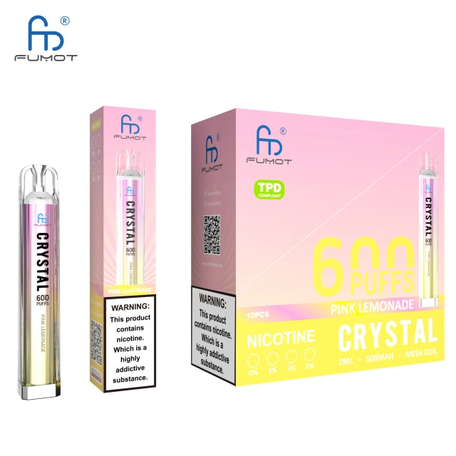 RandM FUMOT ORIGINAL RANDM CRYSTAL 600 Puffs Disposable Vape Wholesale