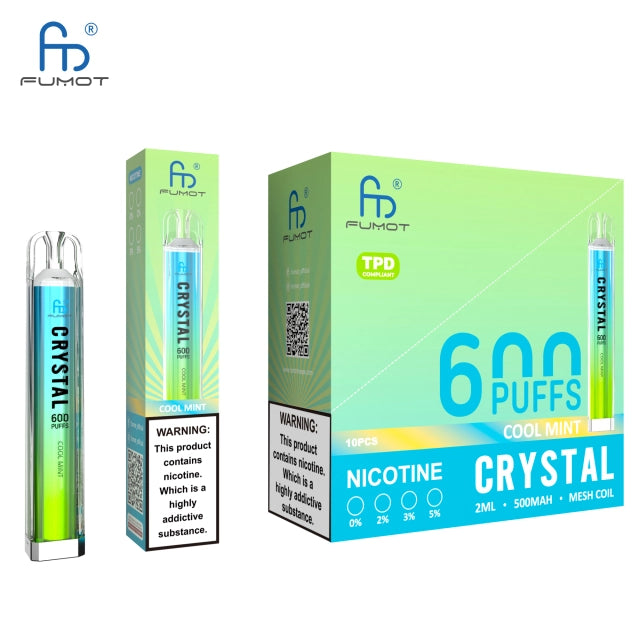RandM FUMOT ORIGINAL RANDM CRYSTAL 600 Puffs Disposable Vape Wholesale
