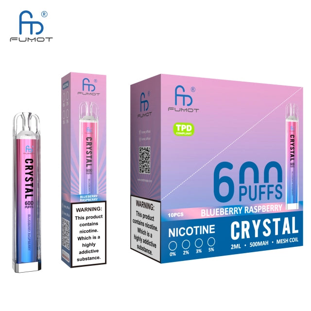 RandM FUMOT ORIGINAL RANDM CRYSTAL 600 Puffs Disposable Vape Wholesale
