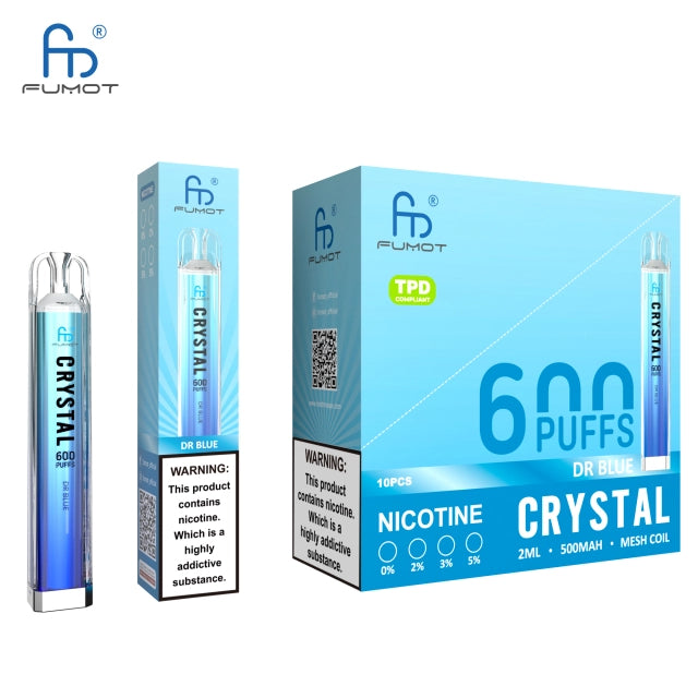 RandM FUMOT ORIGINAL RANDM CRYSTAL 600 Puffs Disposable Vape Wholesale