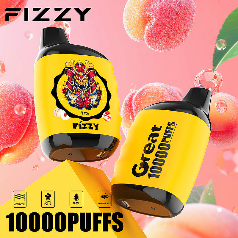 FIZZY Great – Compact 10K Puffs Disposable Vape | Mesh Coil & 18ML E-Liquid