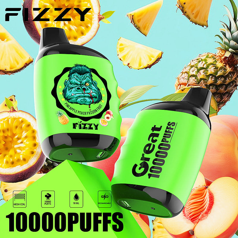 FIZZY Great – Compact 10K Puffs Disposable Vape | Mesh Coil & 18ML E-Liquid