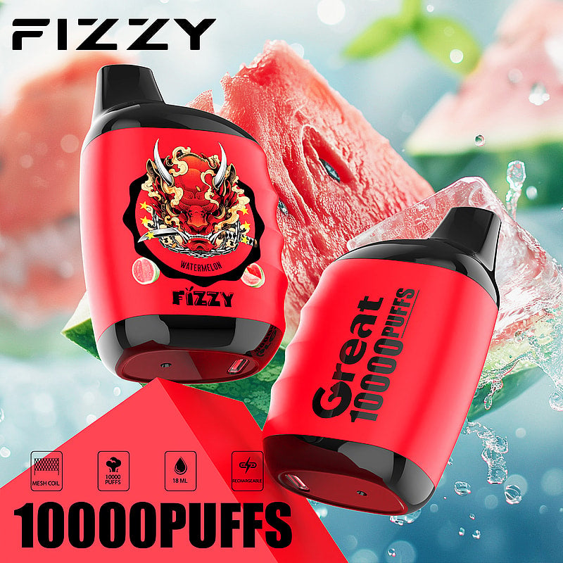FIZZY Great – Compact 10K Puffs Disposable Vape | Mesh Coil & 18ML E-Liquid