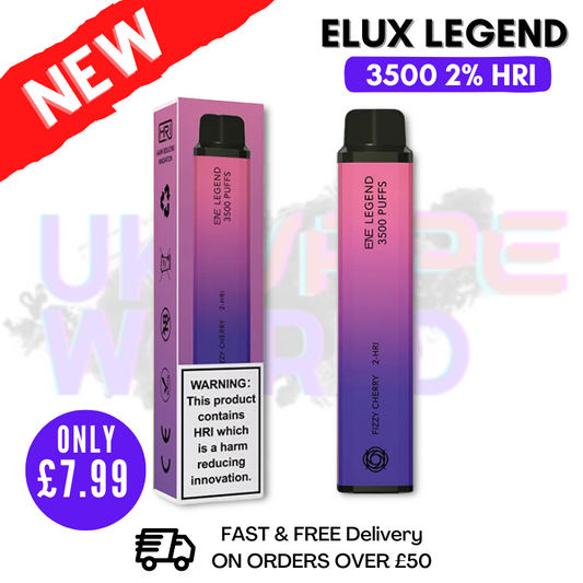 Elux Legend 3500 Puff Fizzy Cherry 2 HRI