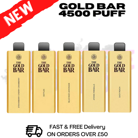 Gold Bar 4500 Puff Box Of 10