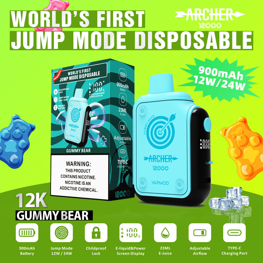 VAPMOD ARCHER 12000 Puffs Disposable Vape Wholesale