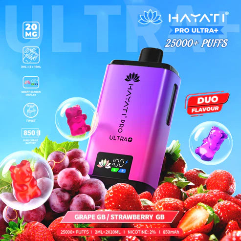 Hayati Pro Ultra Plus 25000 Puffs Disposable Vape (Box of 10)