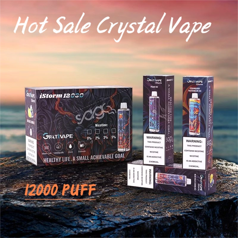 Grativape istorm 12000 Puffs Wholesale Vape Bulk Price-550mAh Battery, 20ml E-liquid, Multiple Nicotine 10 Flavors