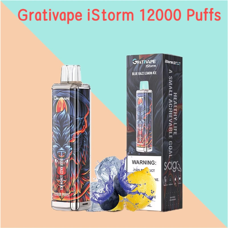 Grativape istorm 12000 Puffs Wholesale Vape Bulk Price-550mAh Battery, 20ml E-liquid, Multiple Nicotine 10 Flavors