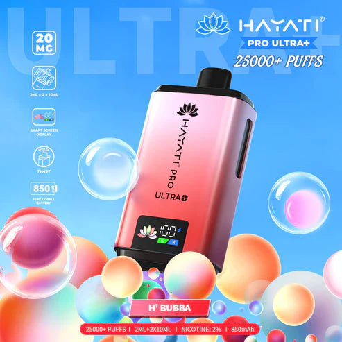 Hayati Pro Ultra Plus 25000 Puffs Disposable Vape (Box of 10)
