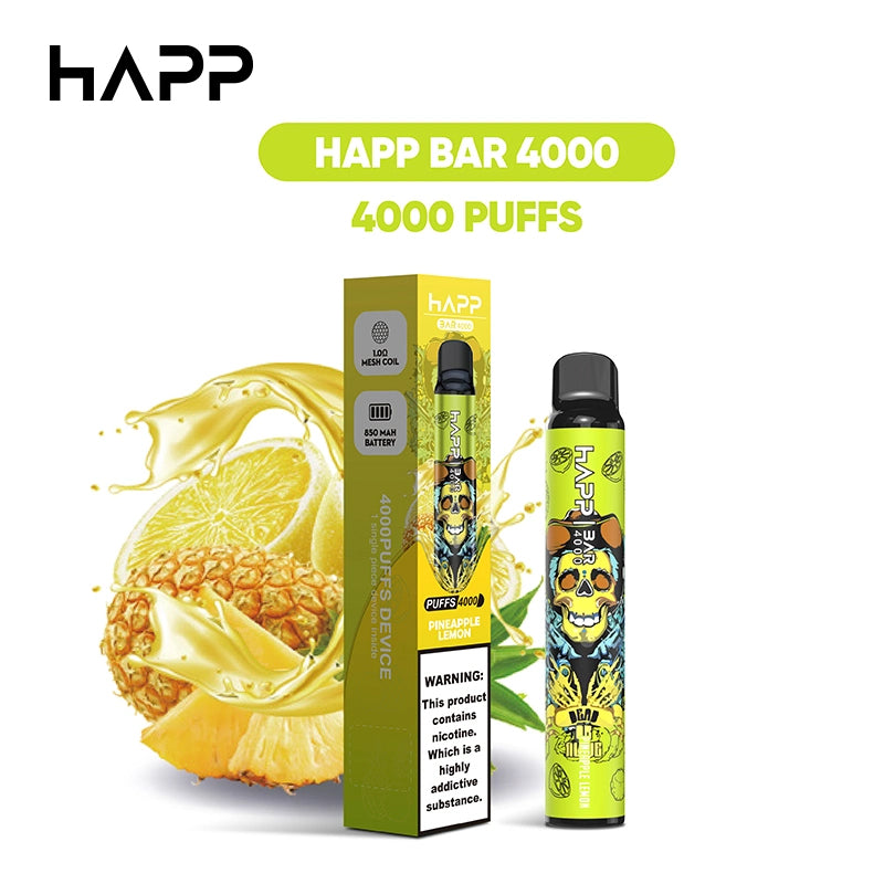Happ 4000 Puffs 8ml E Cigarette Disposable Vape Bar