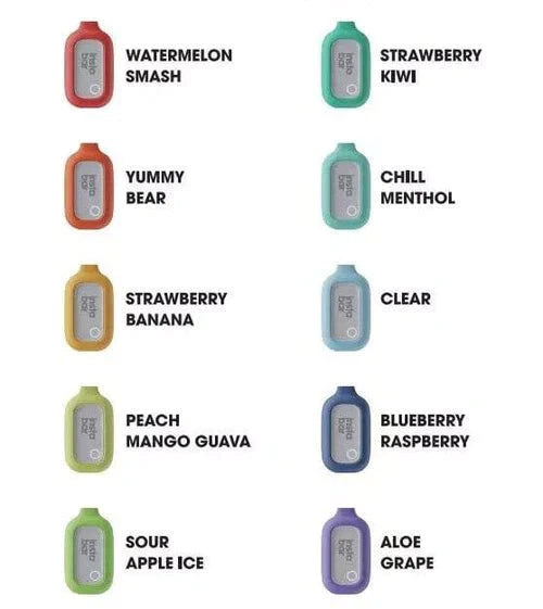 Pack of 10 INSTA BAR 5000 PUFFS RECHARGEABLE DISPOSABLE VAPE POD DEVICE 20mg 2ml