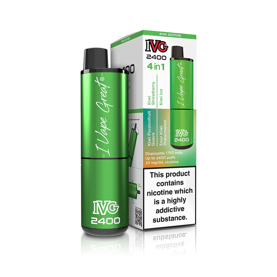 IVG 2400  MULTI FLAVOUR EDITION Disposable Vape lodging 4 x 2ml units 20 mg TPD