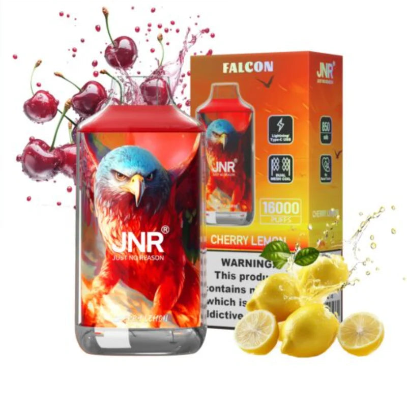 JNR Falcon 16000 Puffs Disposable Vape-850mAh Battery, 22ml E-liquid, Multiple Nicotine 10 Flavors