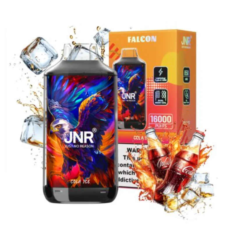 JNR Falcon 16000 Puffs Disposable Vape-850mAh Battery, 22ml E-liquid, Multiple Nicotine 10 Flavors