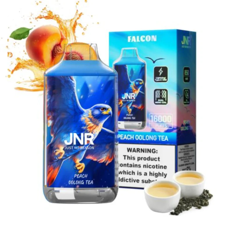JNR Falcon 16000 Puffs Disposable Vape-850mAh Battery, 22ml E-liquid, Multiple Nicotine 10 Flavors