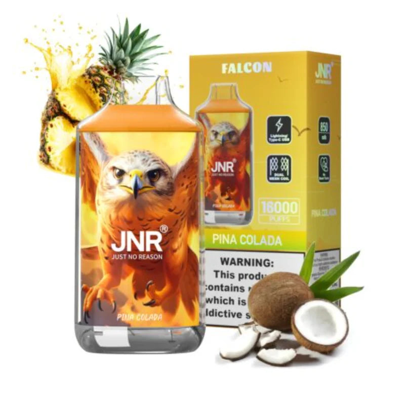 JNR Falcon 16000 Puffs Disposable Vape-850mAh Battery, 22ml E-liquid, Multiple Nicotine 10 Flavors