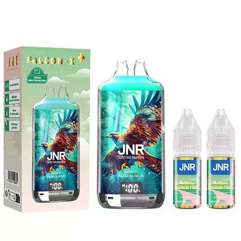 JNR Falcon X 28000 Puffs Vape- 20ml E-liquid, Multiple Nicotine 10 Flavors