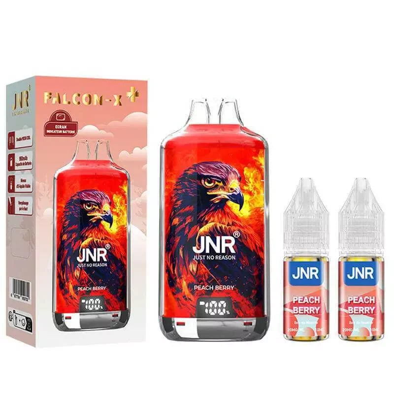 JNR Falcon X 28000 Puffs Vape- 20ml E-liquid, Multiple Nicotine 10 Flavors