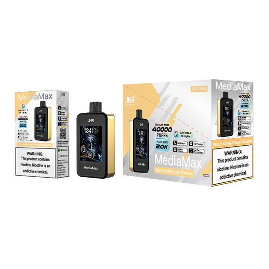 Wholesale Newest Jnr Vape watch 30000 Game Vape Multi Function Music Vape Disposable Vape Pen Mediamax 40000 Puffs Phone Call Magic Watch Vape-1000mAh Battery, 21ml E-liquid, Multiple Nicotine 10 Flavors