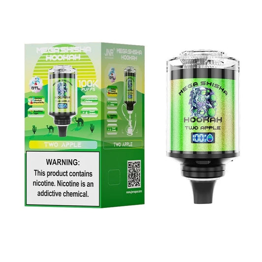 JNR Mega Shisha Hookah 100K Disposable Vape  2% Nicotine Salt 60ML  2200mAh  11 Flavors in sales