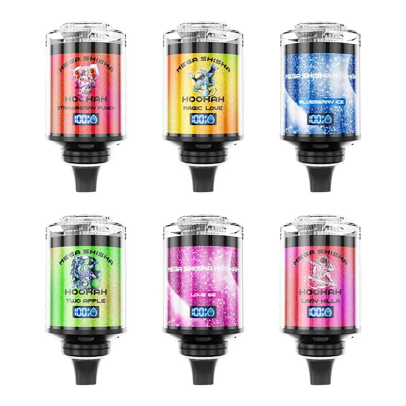 JNR Mega Shisha Hookah 100K Disposable Vape  2% Nicotine Salt 60ML  2200mAh  11 Flavors in sales